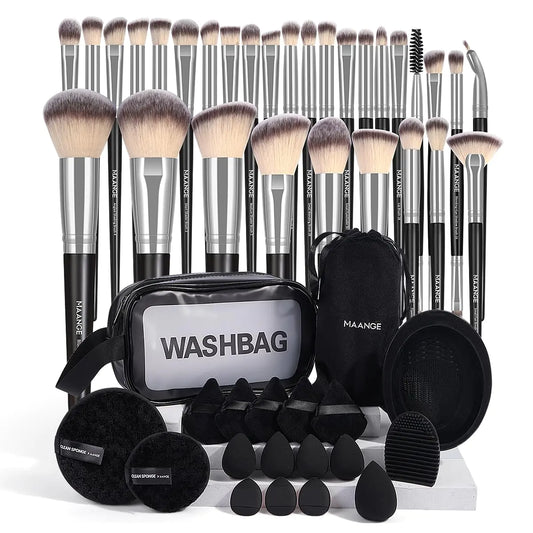 AlluraOneâ„¢ MAANGE 49-Piece Deluxe Makeup Brush Kit