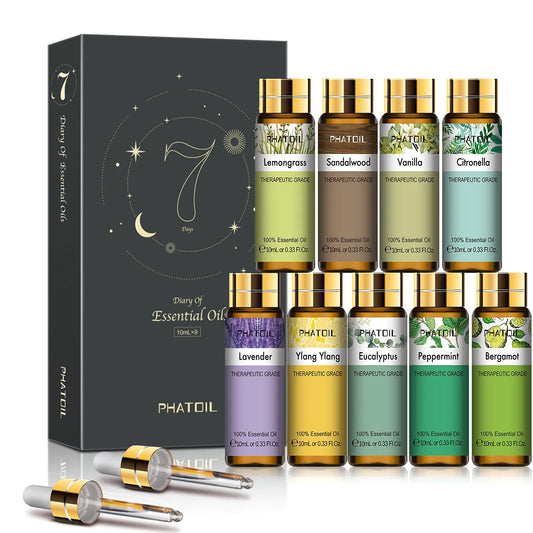 AlluraOneâ„¢ EssenceJoy 9-Piece Aromatherapy Oils Set 10ml