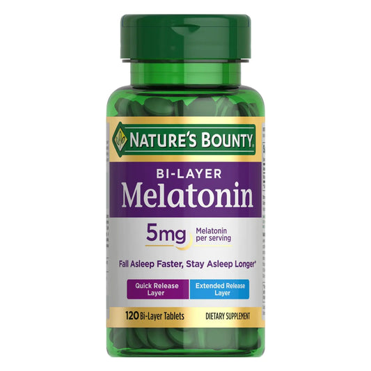 AlluraOneâ„¢ Nature's Bounty Dual-Release Melatonin 5mg Sleep Aid 90 Tablets