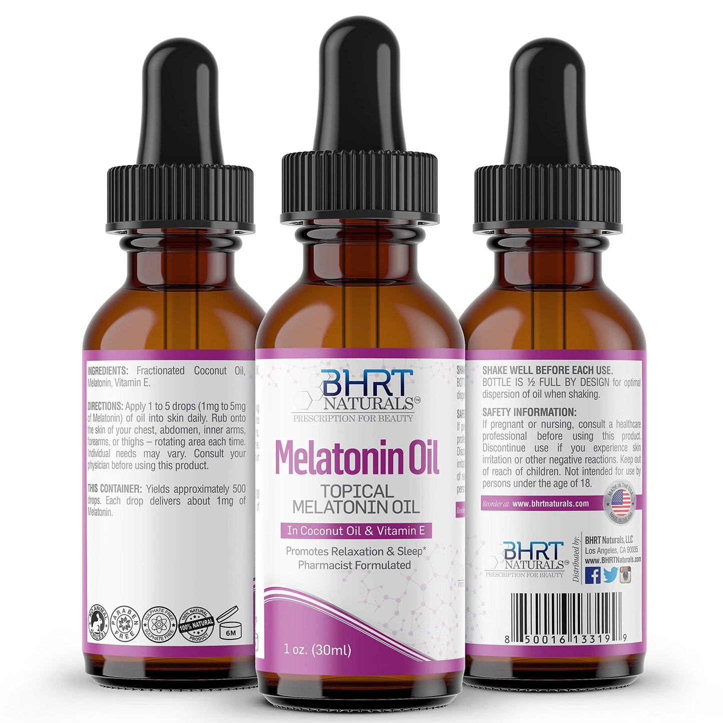 AlluraOne™ PURE NIGHTS Melatonin Oil - Natural & Organic