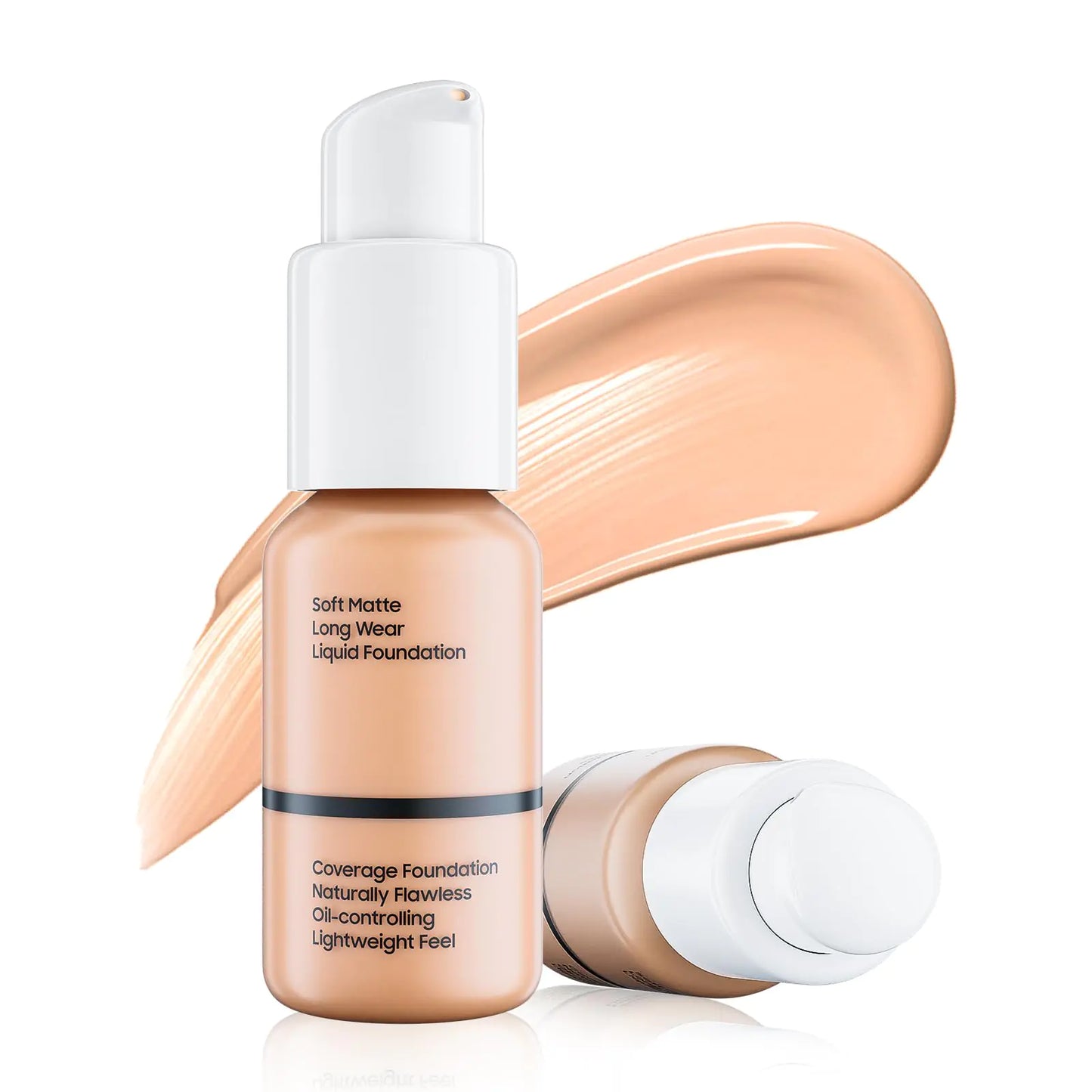 AlluraOne™ Matte Perfection Foundation - Lightweight & Waterproof 1 Fl Oz (#103 Warm Peach)