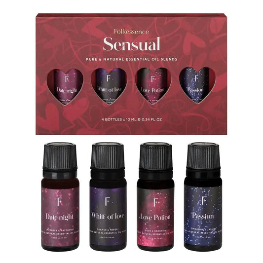 AlluraOne™   FolkEssence Aromatherapy Oils - Home Set of 4