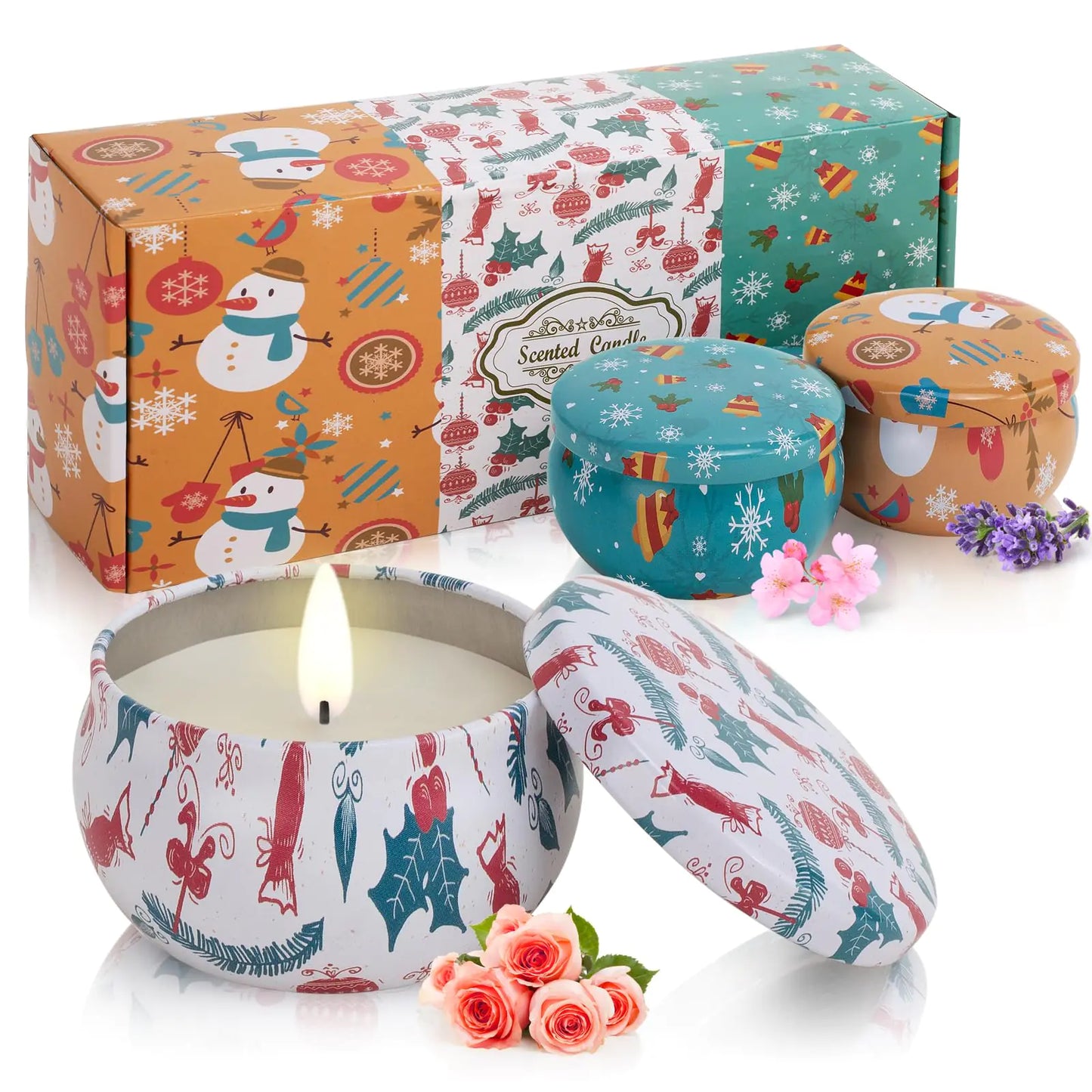 AlluraOne™   Holiday Trio Scented Candles 3-Pack