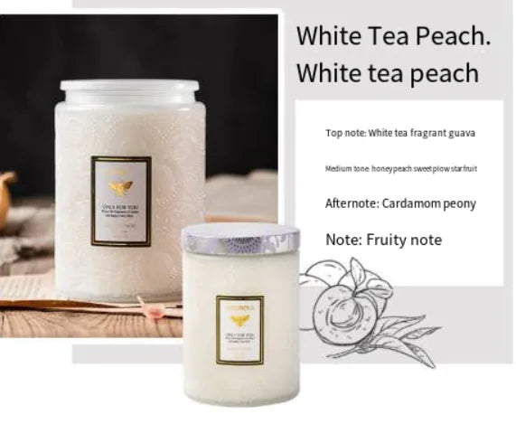 AlluraOne™   Embossed Glass Soy Aromatherapy Candles