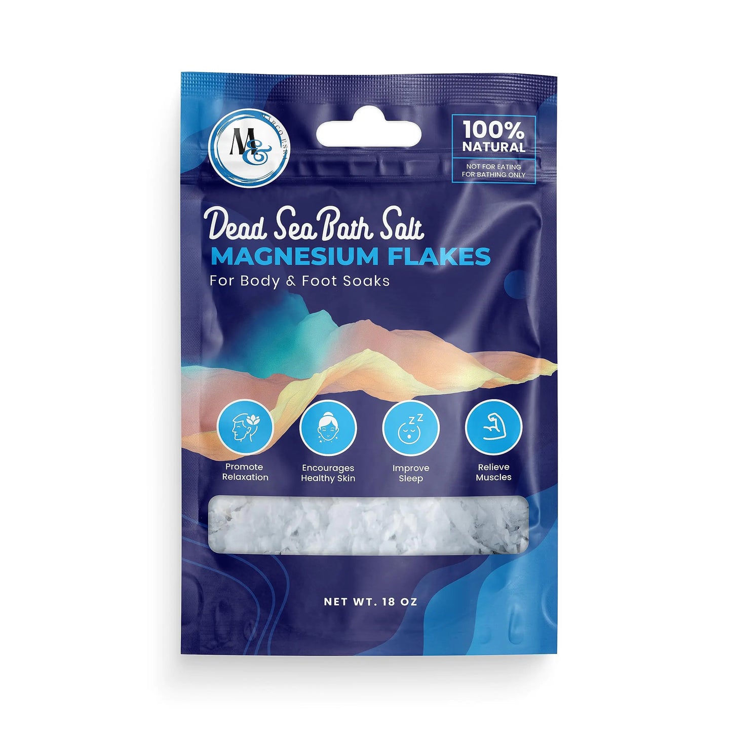 AlluraOne™   Relaxing Magnesium Flake Salts – 18 oz Travel Bag