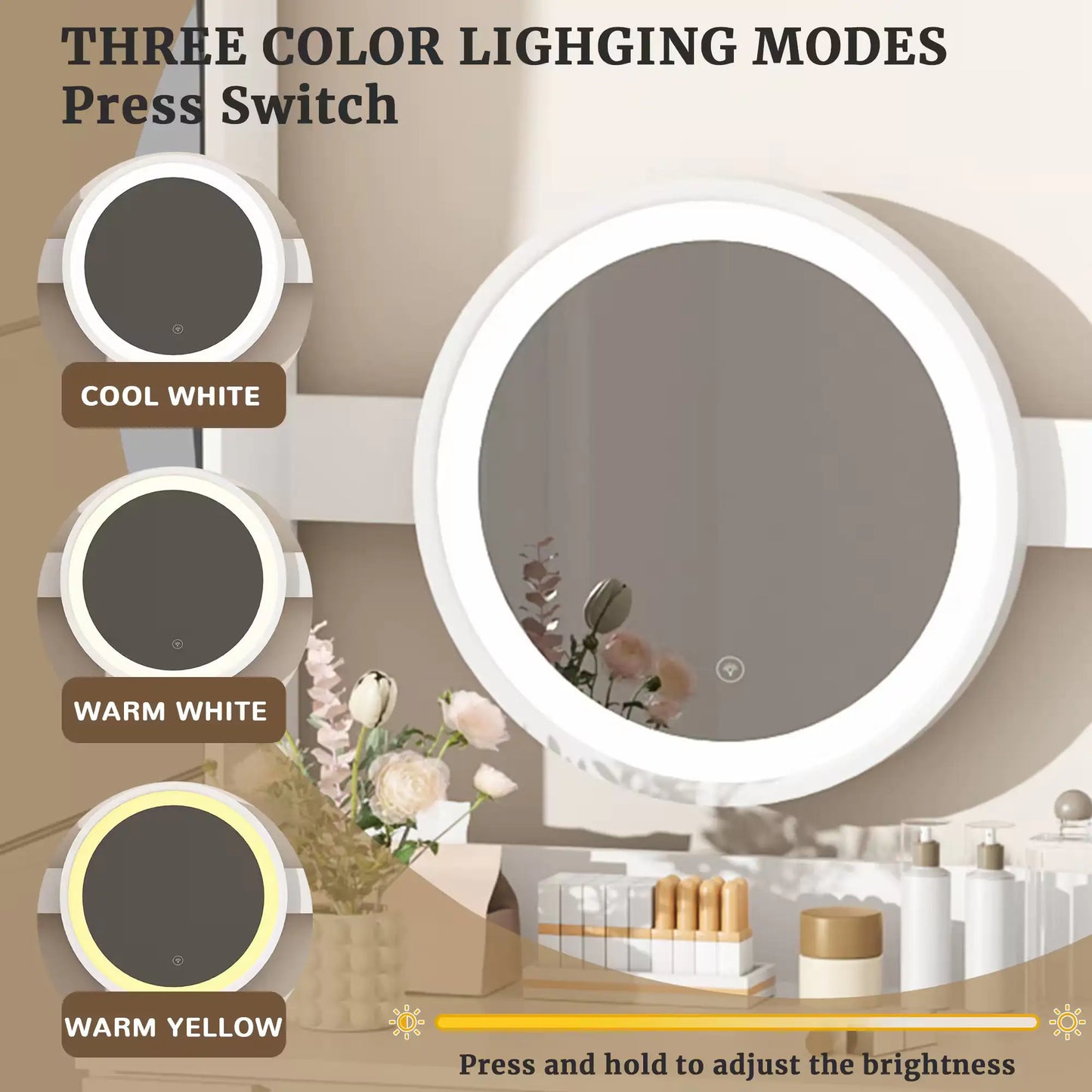 AlluraOne™   VFF Modern Bedroom Vanity Set