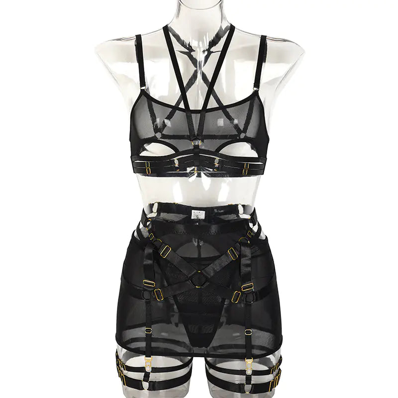 AlluraOne™  Summer Sexy Sheer Lace Lingerie Set