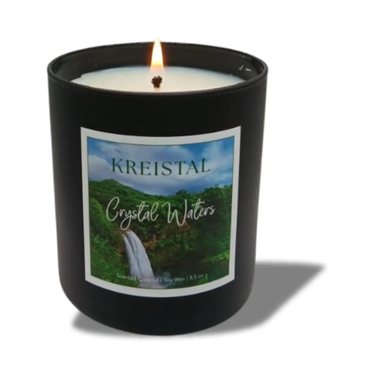 AlluraOne™   Essential Bliss Aromatherapy Candles | Crystal Waters Scent