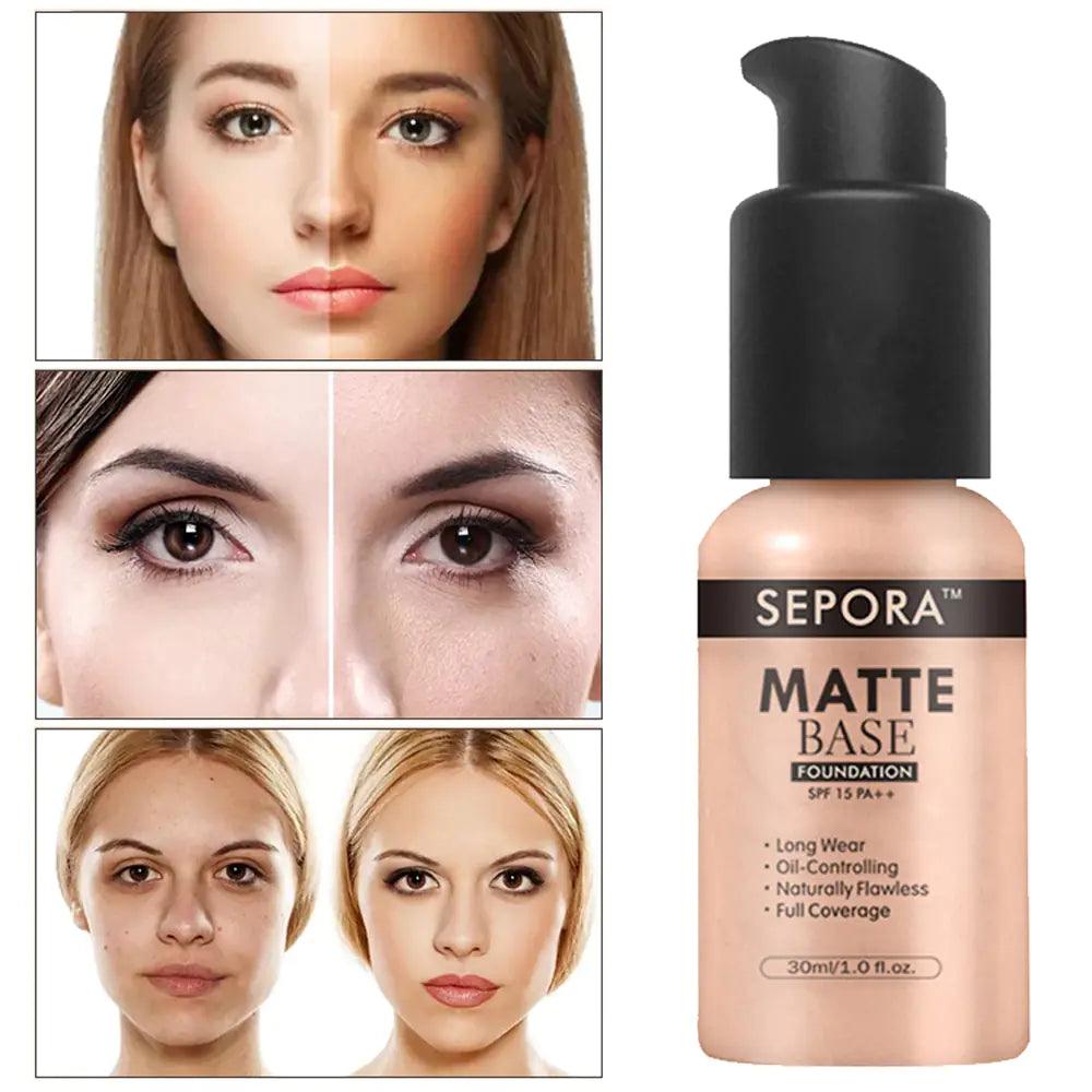 AlluraOne™   Matte Waterproof Liquid Foundation and Concealer Cream