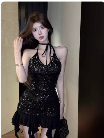 AlluraOne™   Black Lace Lingerie and Nightdress for Women