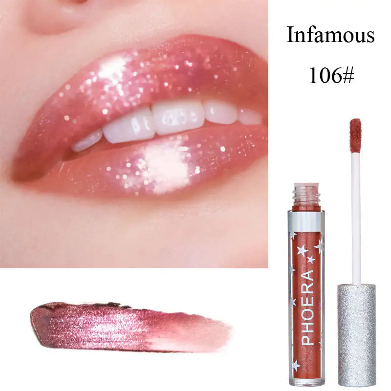 AlluraOne™   Long-Lasting Matte Glitter Lip Gloss