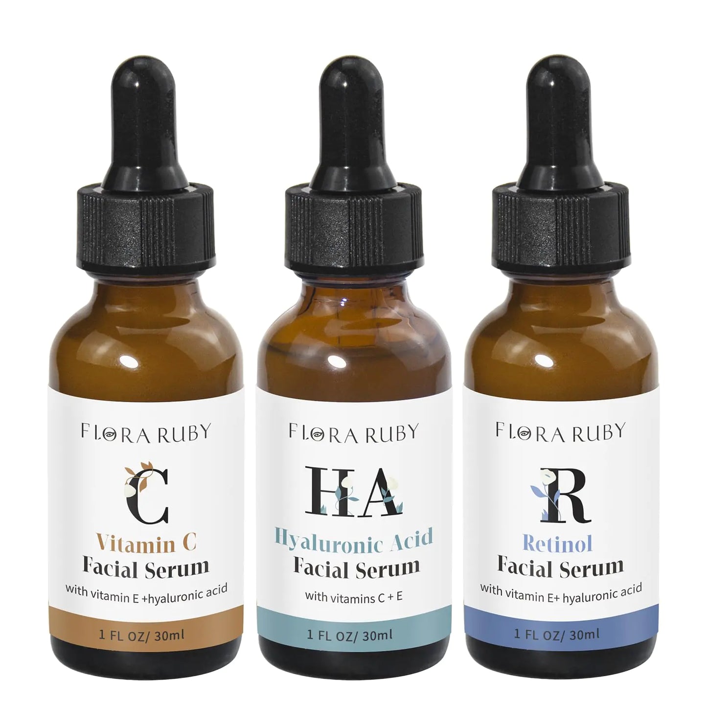 AlluraOne™   Brightening & Anti-Aging Facial Serum Trio