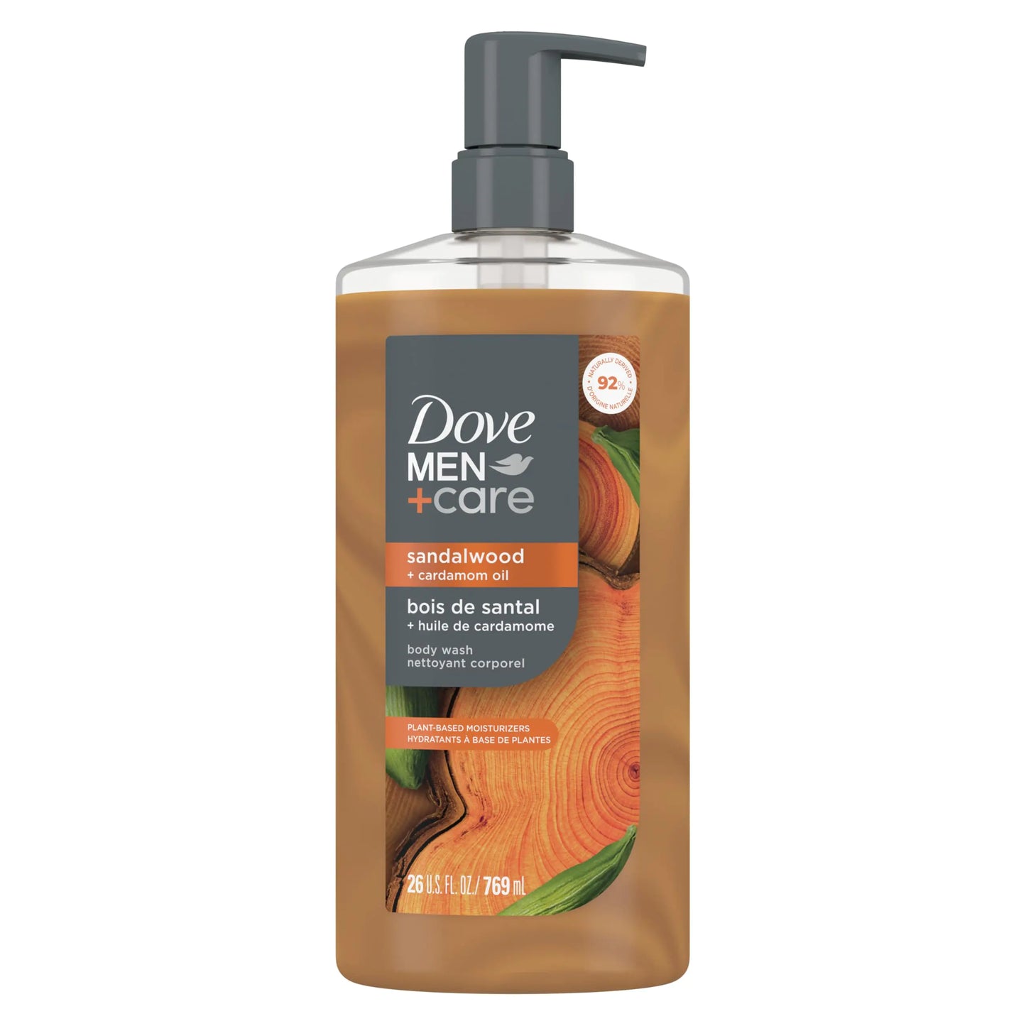 AlluraOne™   DOVE MEN CARE Sandalwood & Cardamom Hydrating Body Wash 26 oz