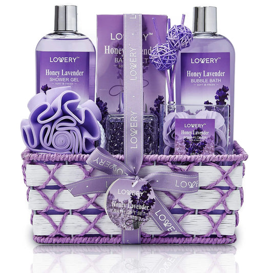 AlluraOne™   Honey Lavender Spa Basket for Her