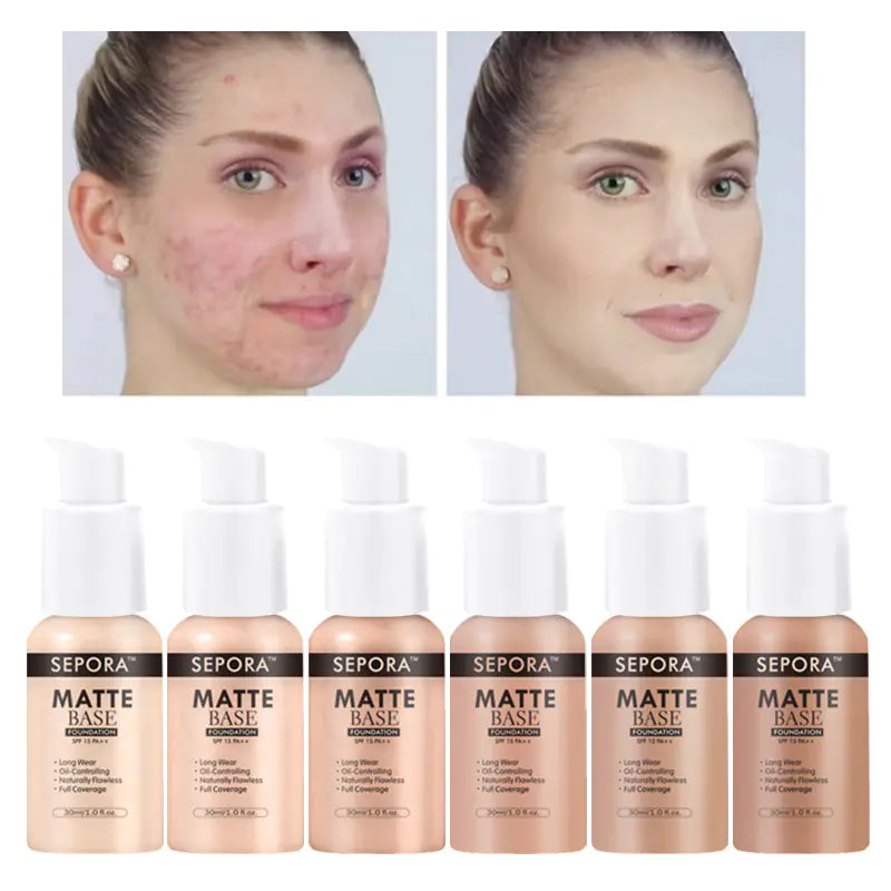 AlluraOne™   Matte Waterproof Liquid Foundation and Concealer Cream