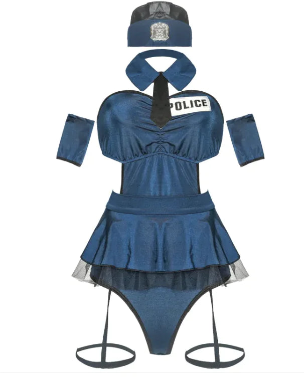 AlluraOne™   Police Role Play Costume for Halloween