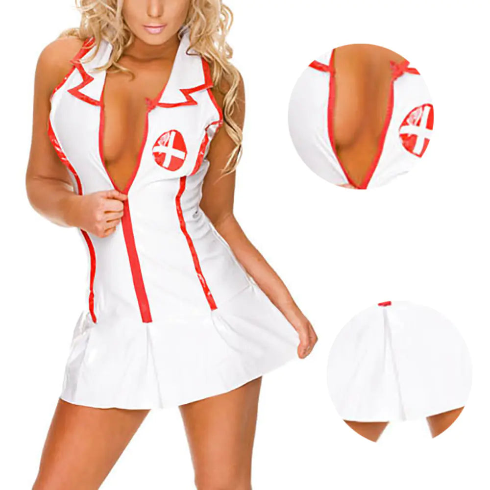 AlluraOne™   Nurse Costume Set for Cosplay and Role Play