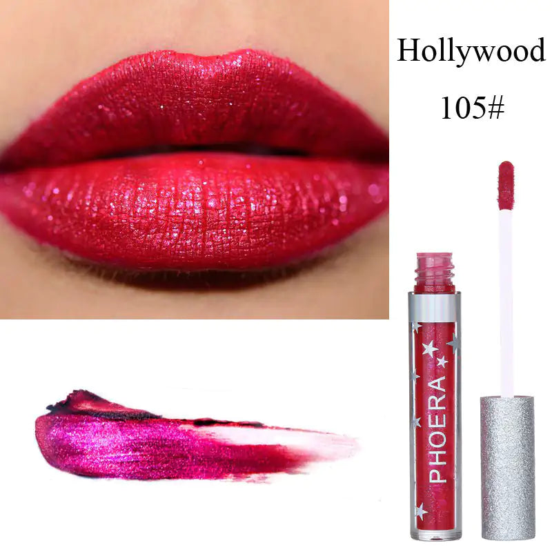 AlluraOne™   Long-Lasting Matte Glitter Lip Gloss
