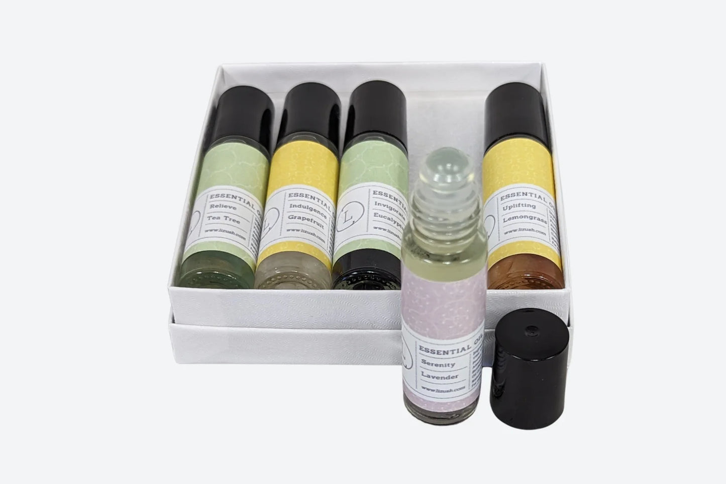 AlluraOne™   Set of Essential Oils Roll-On with Crystals