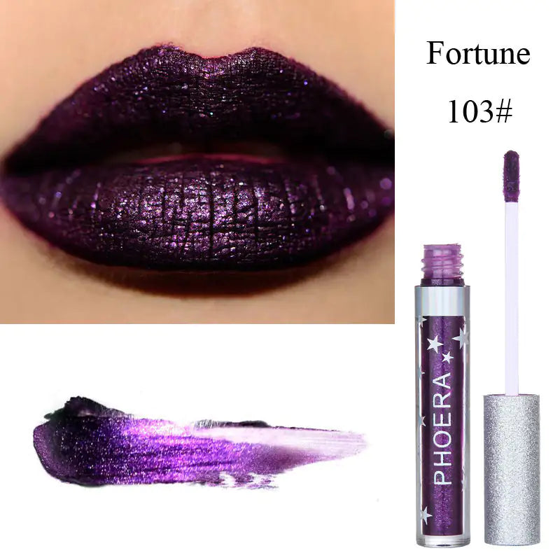 AlluraOne™   Long-Lasting Matte Glitter Lip Gloss