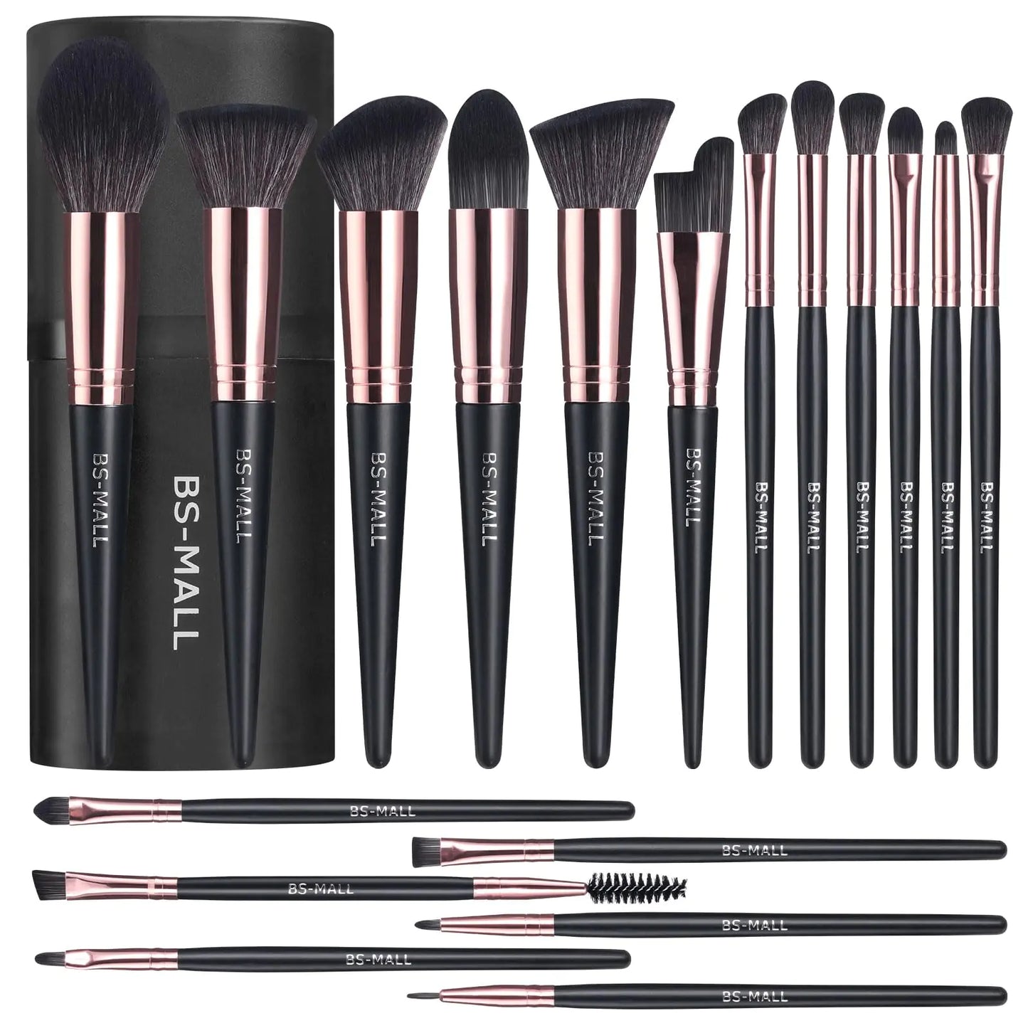 AlluraOne™   Chic 18-Piece Premium Makeup Brush Set