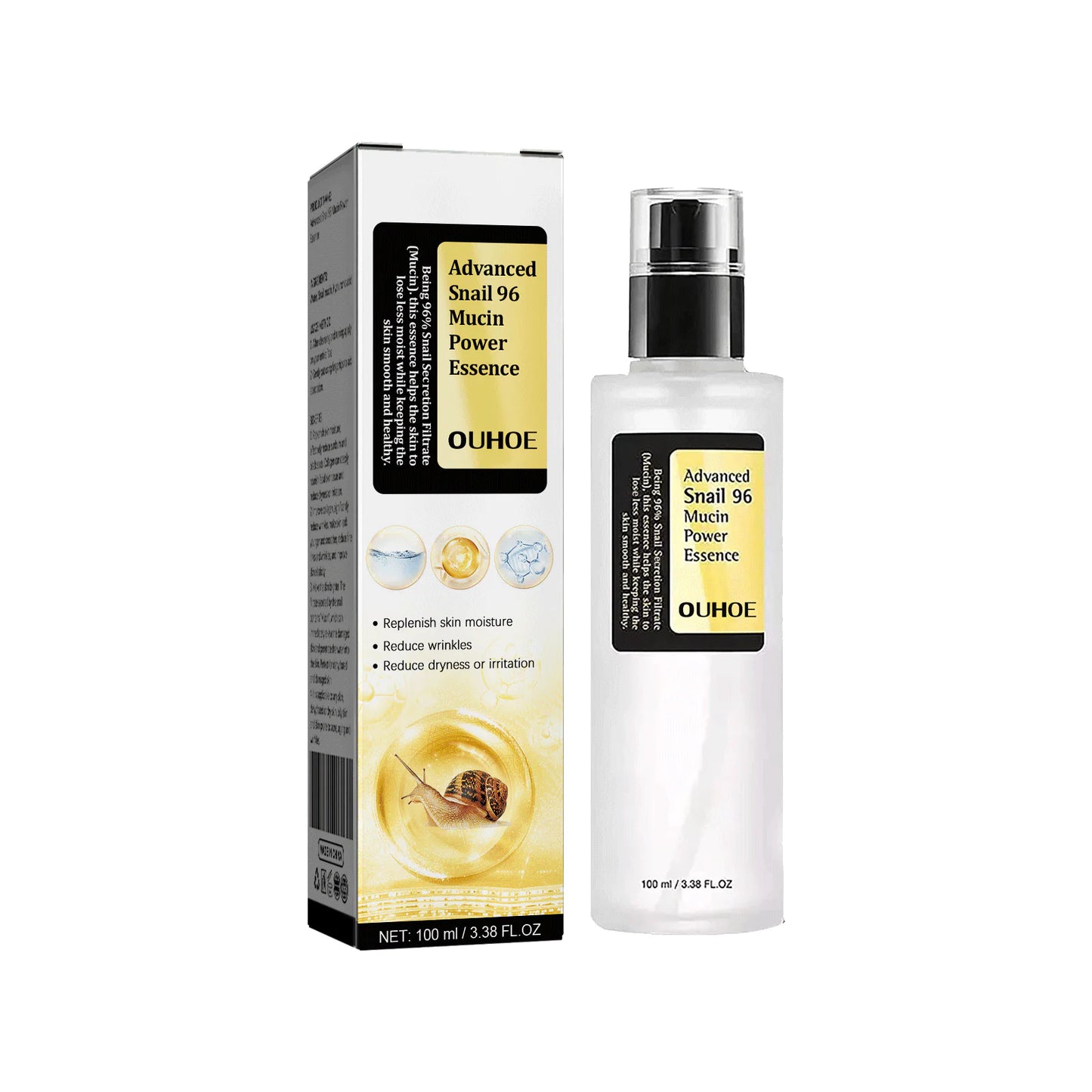AlluraOne™   Snail Mucin 96% Revitalizing Essence - Youth & Glow