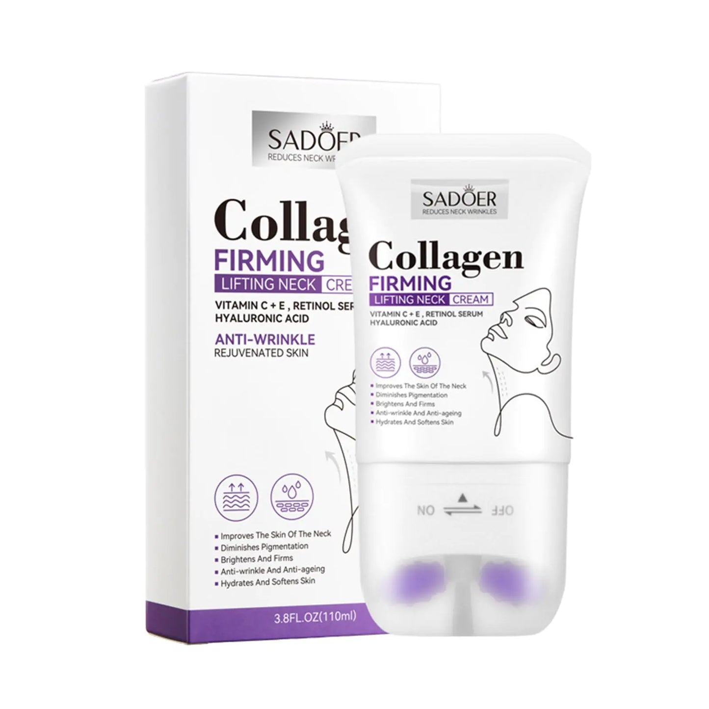 AlluraOne™   Radiant Neck Lift Cream with Dual Roller