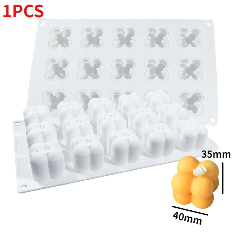 AlluraOne™   Cube Silicone Mold for Cake and Aromatherapy Candles