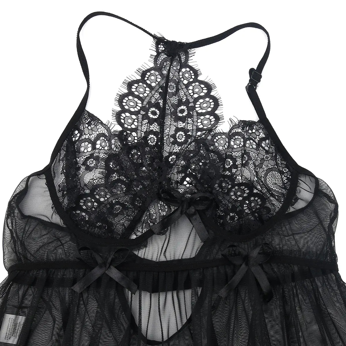 AlluraOne™   Lace Lingerie Nightgown for Women - Sexy Sleepwear